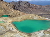 Türkise Vulkanseen auf Neuseelands Nordinsel (Tongariro Crossing)